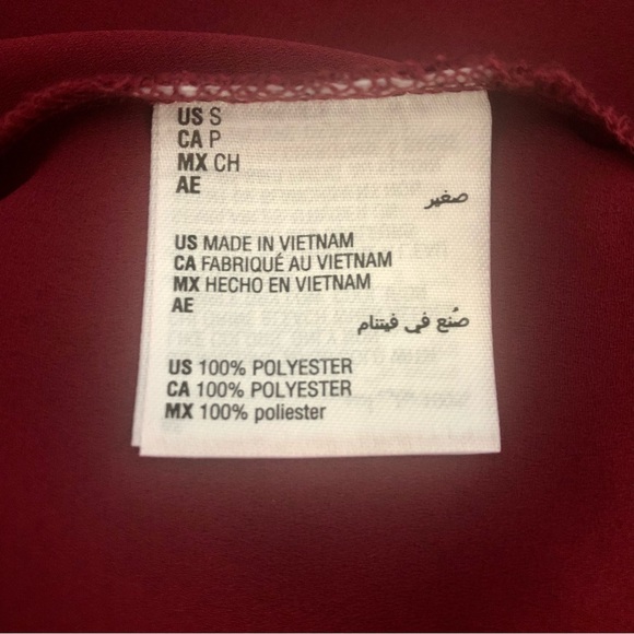 Alfani tunic from Macys, malbec sheer button down, never worn, tags attached - Picture 4 of 5